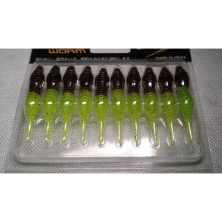 เหยื่อยางหนอนบั้งหางแหลม6cm soft wacky lure softbait lure 6 cm.