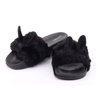 รองเท้าแตะหูกระต่าย(BB)สีดำ เบอร์37-41
