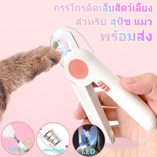 😻พร้อมส่ง🐶 BHQ กรรไกรตัดเล็บแมว พร้อมไฟLED กรรไกรตัดเล็บสัตว์เลี้ยง กรรไกรตัดเล็บสุนัข กรรไกรตัดเล็บแบบมีไฟ