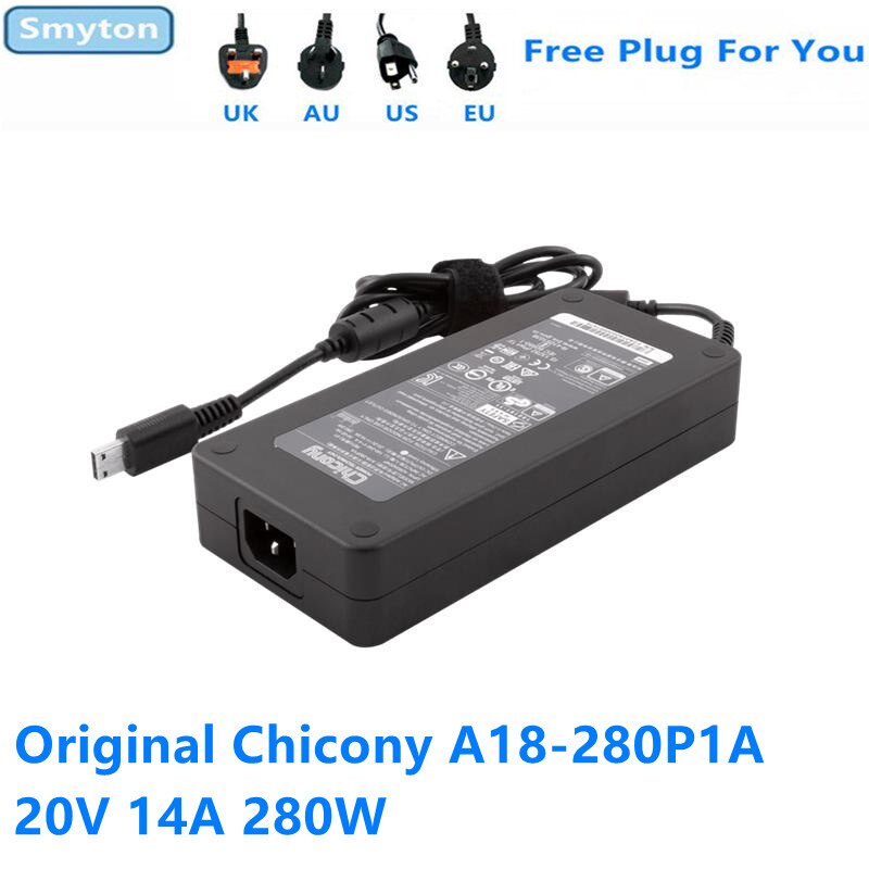 Chicony A18-280P1A 280W Charger 20V 14A อะแดปเตอร์ AC สําหรับ MSI GE66 GE76 Clevo X170SMG A280A004P 