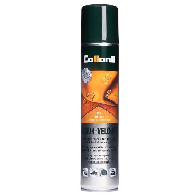 [แถมฟรี ผ้าเช็ด 150 บาท] Collonil Nubuk+Velours Spray 200 ml. สเปรย์กันน้ำ หนังกลับ หนังนูบัค หนังซูเอ็ด หนังขนสั้น