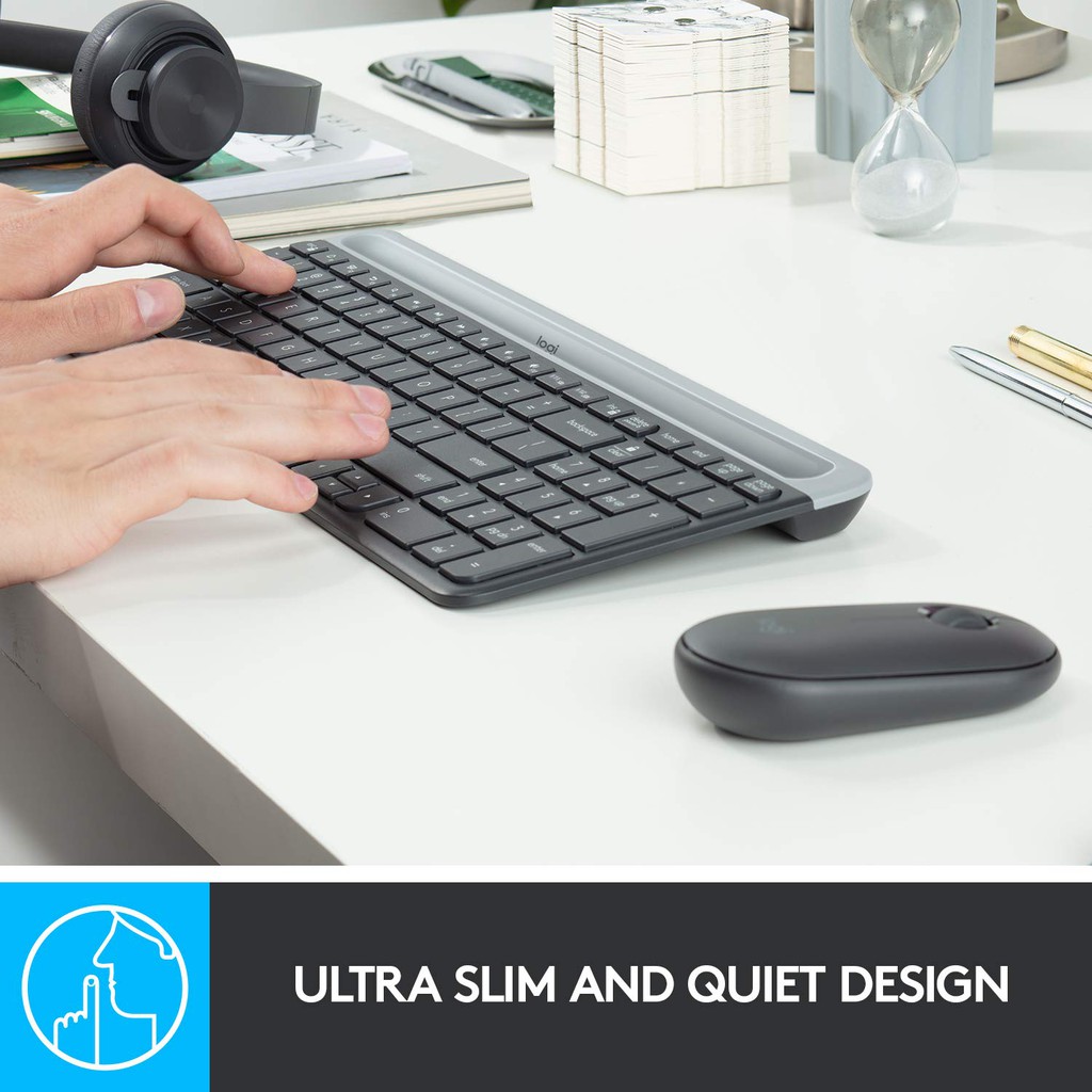 ⚡️คีย์บอร์ดและเมาส์ไร้สาย⚡️ LOGITECH MK470 SLIM WIRELESS COMBO คีย์ไทย-อังกฤษ Warranty 1 - y รูปที่ 6