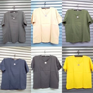 เสื้อพื้นเมืองผ้าสาลู แขนสั้น เนื้อผ้านิ่ม ใส่สบาย หญิงชายใส่ได้