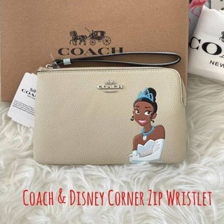 Coach &amp; Disney Corner Zip Wristlet