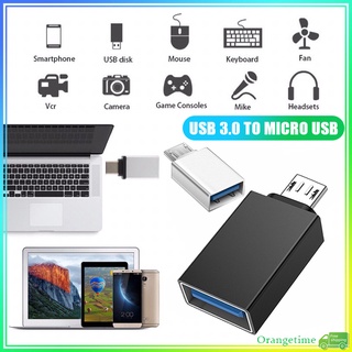 【จัดส่งรวดเร็ว】อะแดปเตอร์ชาร์จ Usb เป็น Micro USB OTG USB 3.0 สําหรับโทรศัพท์ คอมพิวเตอร์ ดิสก์ U