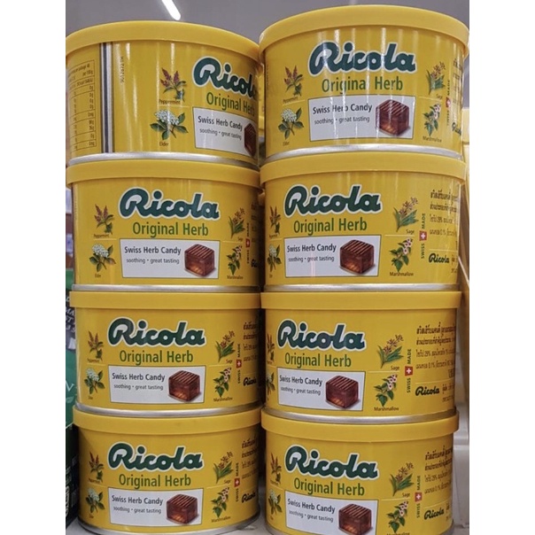 Ricola ริโคล่า ลูกอมสมุนไพร(ออริจินอล)   100 กรัม แลพ 250 กรัม