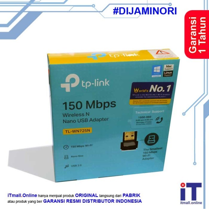 Tp-link TPLINK TL-WN 725N TL WN 725N usb mini wifi - บรรจุพลาสติก