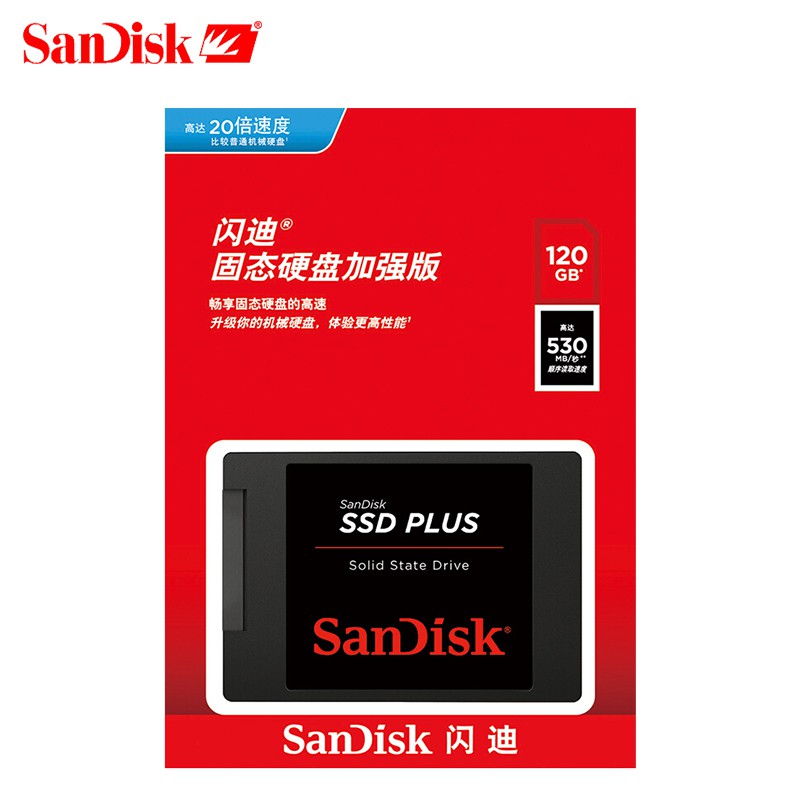 ฮาร์ดดิสก์：Sandisk SSD lus Internal Solid State Hard Drive Disk SATA
