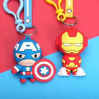 💥พร้อมส่ง💥Marvel Silicone Avengers Keychain พวงกุญแจซิลิโคนเวนเจอร์ส Marvel miniso cute