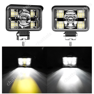 4 นิ้ว 72 วัตต์ Led ไฟสปอตไลท์ ไฟสปอร์ตไลท์รถยนต์ไฟหน้ารถไฟท้าย แสงสีขาว สีเหลือง ไฟตัดหมอกรถจักรยานยนต์รถบรรทุก 12V 24V