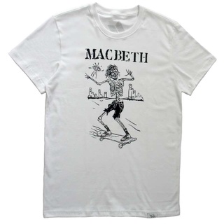 Macbeth เสื้อยืดลําลอง ผ้าฝ้าย 100% แขนสั้น คอกลม ทรงสลิมฟิต พิมพ์ลาย แฟชั่นฤดูร้อน สําหรับผู้ชาย