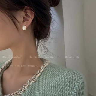 ใหม่ ต่างหู รูปตัว C สไตล์เกาหลี เรโทร เรียบง่าย ระดับไฮเอนด์