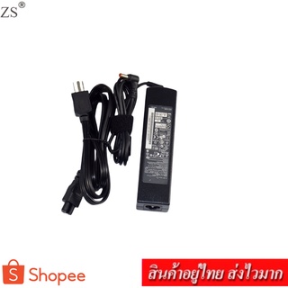 ZS Adapter Notebook อะแดปเตอร์ For LENOVO 20V 4.5A หัว 5.5x2.5 (สีดำ)แถม สายไฟ AC