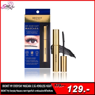 Browit by Nongchat My Everyday Mascara 5.5g. มาสคาร่า มาสคาร่าตา น้องฉัตร หัวแปรงหวี