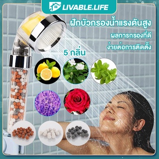 Livable.Life ฝักบัวเกาหลี ฝักบัวอาบน้ำ ฝักบัวหิน ฝักบัวสปา ฝักบัวแรงดันสูง น้ำแร่ไอออน อโรม่า วิตามินซี