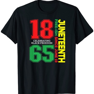 เสื้อยืดโอเวอร์ไซส์เสื้อยืด Juneteenth freeishS-3XL