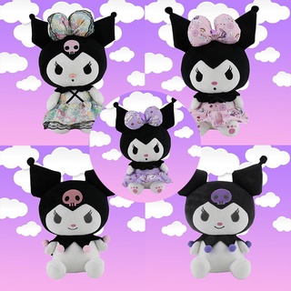 ใหม่ Kawaii Kuromi ตุ๊กตานุ่ม รูปการ์ตูนเจ้าหญิงน่ารัก ขนาด 25 ซม. ของเล่นสําหรับเด็ก