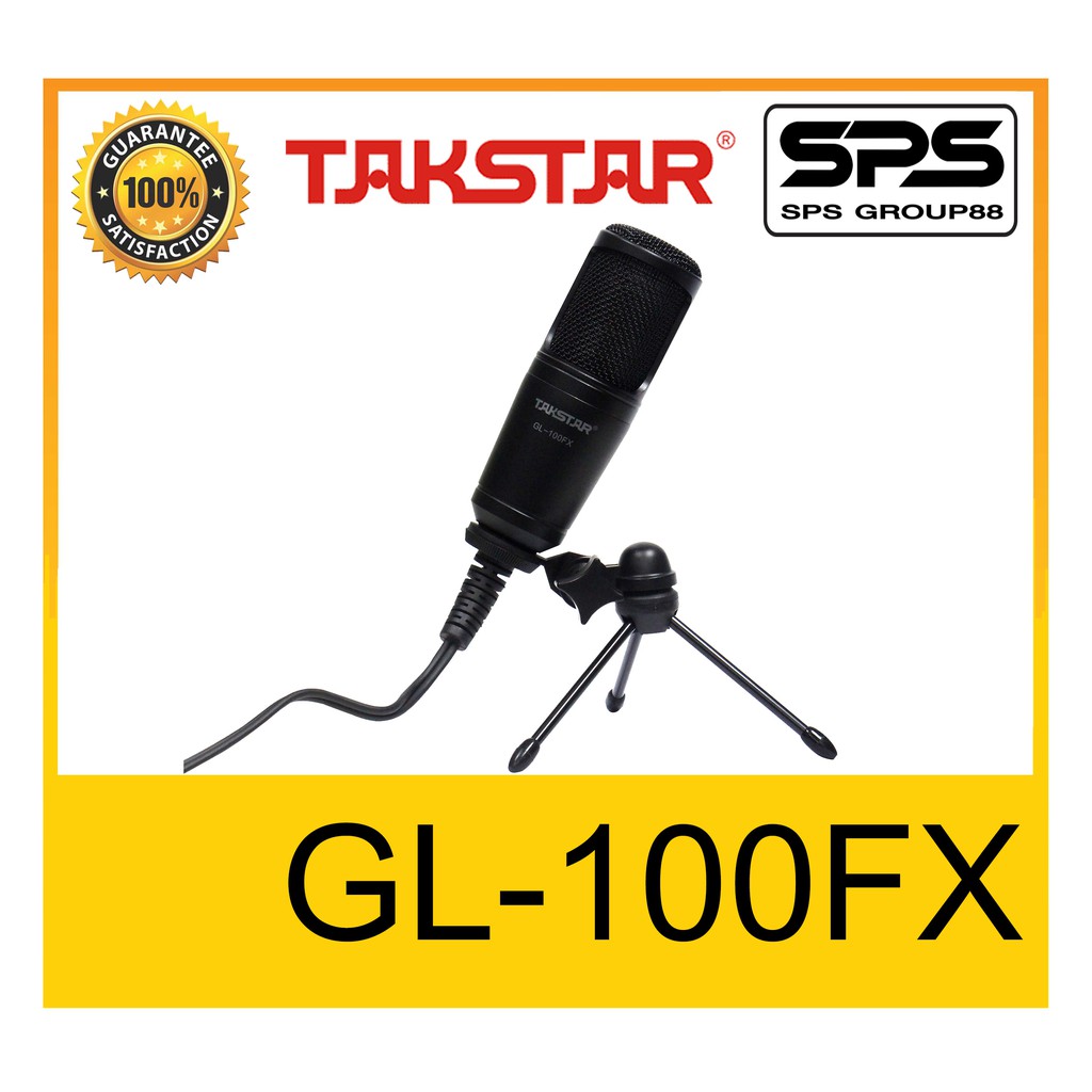 ใหม่ล่าสุด ไมค์สตรีม PODCASTING ไลฟ์สด เรียนออนไลน์ WFH ไมค์อัดเสียง ไมค์USB รุ่น GL-100FX ยี่ห้อ TA