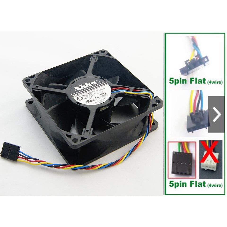 Dell Nidec 9 ซม.90 มม. Optiplex TA350DC T92C12MS1A7-57A02 G922P-A00 0G922P ขนาดเดสก์ท็อปพัดลมระบายคว