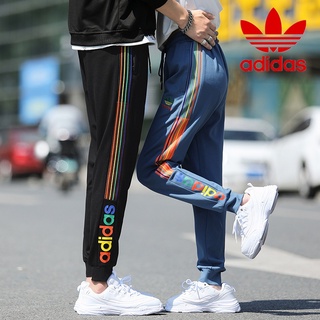Adidas Shamrock ของแท้ 100% กางเกงเลกกิ้งลําลอง ปักลายโลโก้ด้านข้าง แฟชั่น สําหรับทุกเพศ