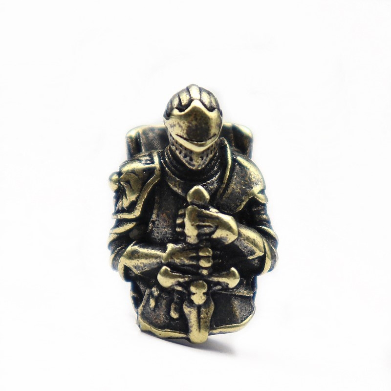 CNEDC Retro Paracord Beads Vicissitudes Templar Knight Brass Crusader Armor Warrior Knife Umbrella R