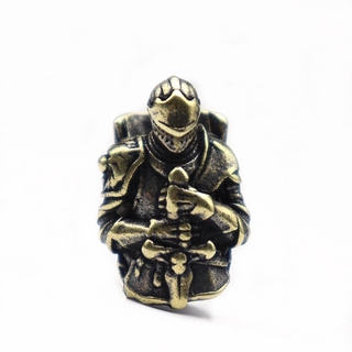 CNEDC Retro Paracord Beads Vicissitudes Templar Knight Brass Crusader Armor Warrior Knife Umbrella Rope Buckle Keyring Knife Beads