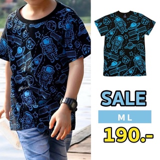 #เสื้อเด็ก ลายนักบินอวกาศ  ผ้า cotton100% supersoft #ชุดเด็ก #เสื้อนักบิน