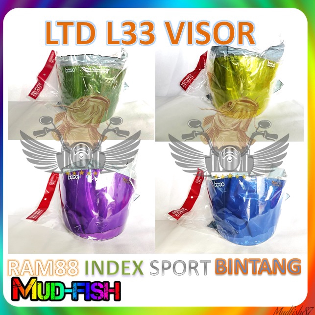 LTD COLOUR VISOR L33 สําหรับ INDEX, LTD SPORT, BINTANG, RAM88