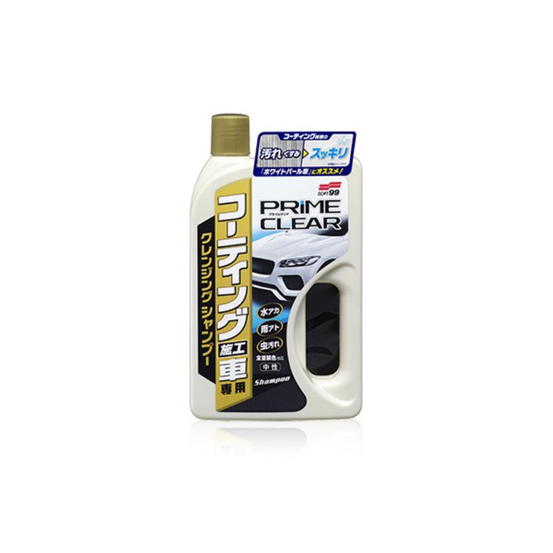 Soft99 / Soft 99 Prime Clear Shampoo -คลีนซิ่งแชมพูสําหรับรถยนต์เคลือบ- Soft99