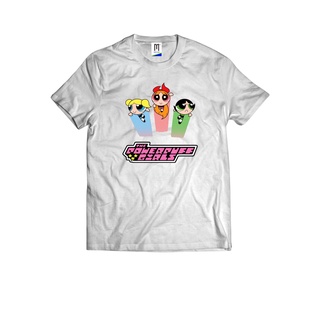 ผ้าฝ้ายแท้Am68 | เสื้อยืด พิมพ์ลายการ์ตูนอนิเมะ POWERPUFF GIRL MERCHCONS APPAREL | ขนาดกลางแจ้งS-4XL