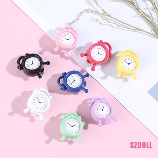 [SZDOLL] นาฬิกาปลุกโลหะ ขนาดเล็ก อุปกรณ์เสริม สําหรับบ้านตุ๊กตา