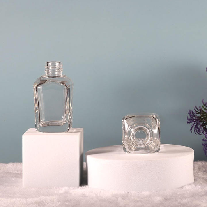 ขวดแก้วสีใส ขวดแก้วอโรมา SYB18-PURE*50ml สำหรับบรรจุน้ำมันหอมระเหย ใส่สารสกัดของเหลว cosmetics packaging glass bottle