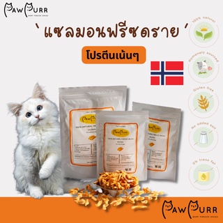 แซลมอน ฟรีซดราย (100% Natural freeze dried : Salmon) ขนมแมวฟรีซดราย (50/100 g)