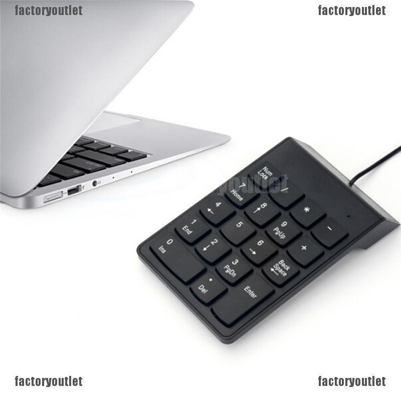 Foth คีย์บอร์ดตัวเลขดิจิทัล 2.4G แบบใช้สาย USB 18 คีย์ แบบพกพา ...