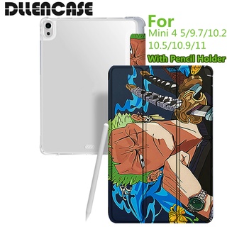 Dllencase เคสไอแพด มีที่ใส่ปากกา เคส เคสซิลิโคน กันกระแทก สำหรับ Compatible For iPad 2021 Pro 11 2019 2020 10.2 7 8Th Generation 2018 9.7 5 6Th Mini 4 5 Air 4 10.5 10.9 A219