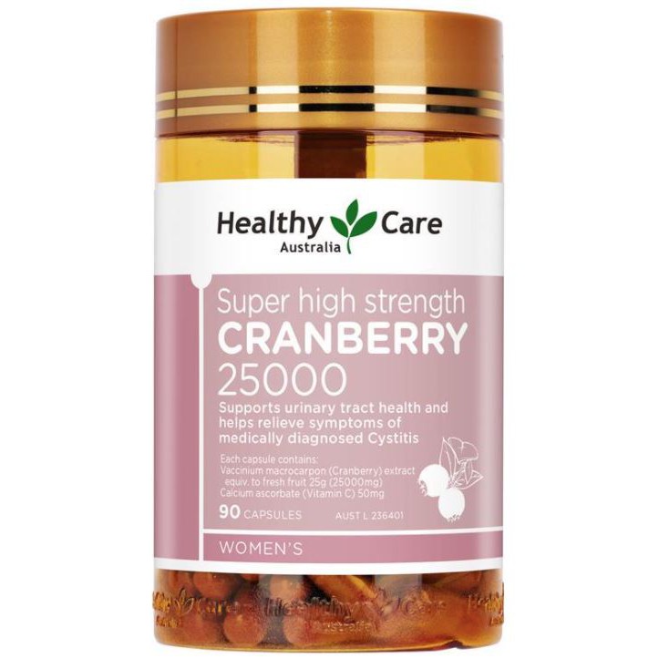 Healthy Care Super Cranberry 25000 90 Capsules (ส่งตรงจากประเทศออสเตรเลีย)