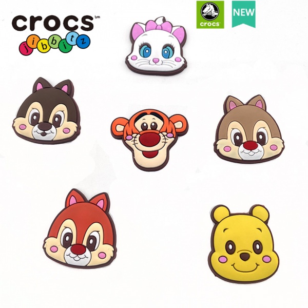 JIBBITZ cross charms ตัวติดรองเท้า Tigger PVC ตัวติดรองเท้า cross