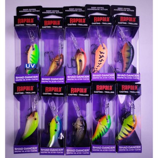 (เลือกสีในแชท)เหยื่อ RAPALA SHAD DANCER SDD-4