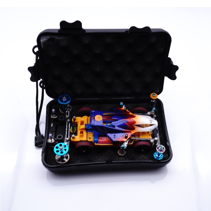 Mini 4WD รถกล่องใช้สําหรับ Tamiya รถสะดวกและ Well ป้องกันรถฟองน้ําดีมากรถ(mini 4wd car box)