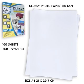 กระดาษ SUPER A4 PHOTO Melon GLOSSY 1 8 0-215-240