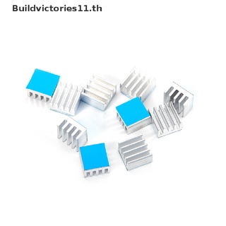 【Buildvictories11】ฮีทซิงค์ระบายความร้อน อลูมิเนียม ขนาดเล็ก พร้อมเทป 10 ชิ้น