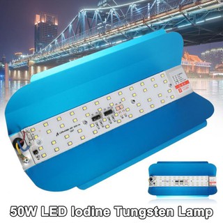 LED Iodine-tungsten lamp 50W IP65 แบบเปลือยสีฟ้า(ส่งจากไทย)