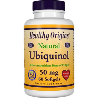 Healthy Origins, Ubiquinol, Kaneka QH, 50 mg, 60 Softgels