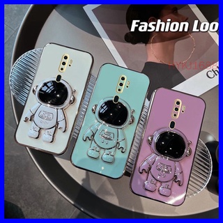 เคส OPPO A9 2020 เคส OPPO A5 2020 เคสโทรศัพท์มือถือ กันกระแทก ลายนักบินอวกาศ พร้อมที่ตั้งวาง สําหรับ