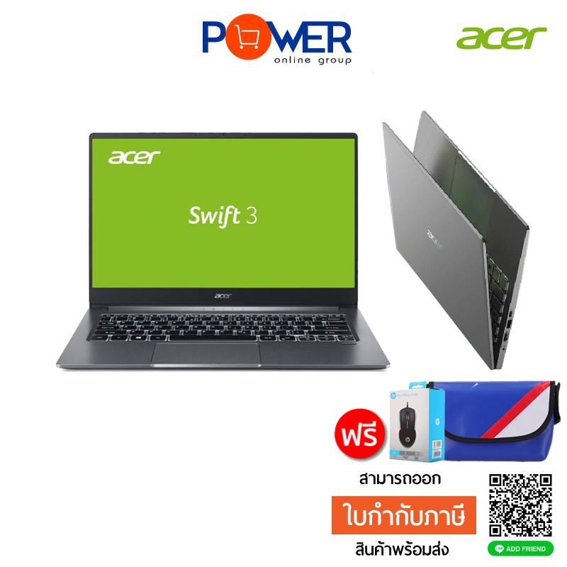 [ลดเพิ่ม 7% โค้ด CLACEYTP8 สูงสุด 1,500 บาท] Acer Swift SF314-57-32PH i3-1005G1/4GB/256GB/14"/Win10/Gray