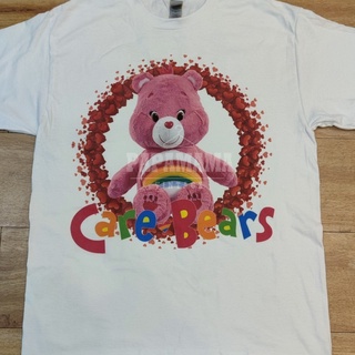 เสื้อยืดผ้าฝ้าย [ CARE BEARS ] DTG (DIGITAL TO GARMENT)เสื้อเด็ก เสื้อการ์ตูน สกรีนดิจิตอลS-3XL