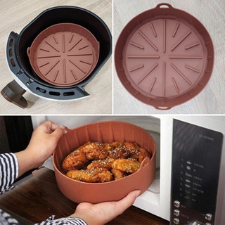 แผ่นรองหม้อทอดอากาศ Air Fryer Pad Round Carry Basket Multipurpose Pad อุปกรณ์เบเกอรี่ในครัว