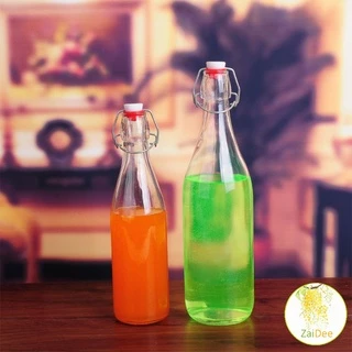 [A649] ขวดแก้วสุญญากาศพร้อมฝา เก็บน้ำ ขอเหลว ขวดสูญญากาศ ขวดแก้วกลม Sealed glass bottle
