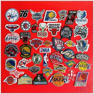 Nba: แผ่นแพทช์ปักลายสําหรับตกแต่งเสื้อผ้า 1 ชิ้น