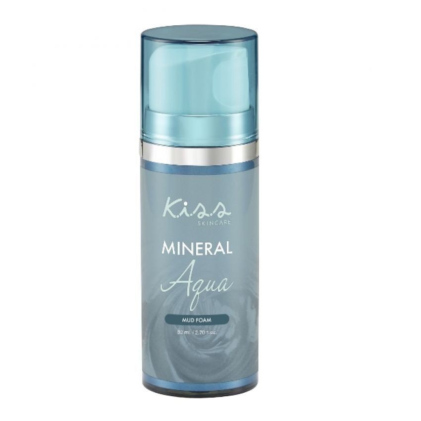 Kiss Skincare Mineral Aqua mud Foam โฟมล้างหน้าบำรุงผิวชุ่มชื้น 80 ml. (1 ขวด)